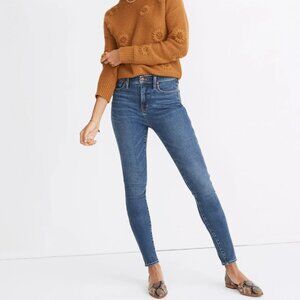 Madewell Petite 10" High-Rise Skinny Jeans in Wendover Wash: TENCEL™ Denim